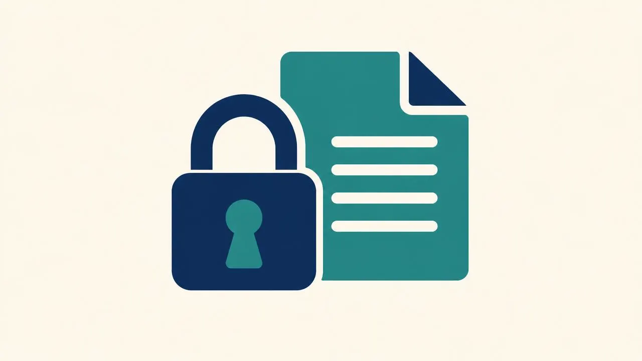 Illustration representing privacy and personal information.