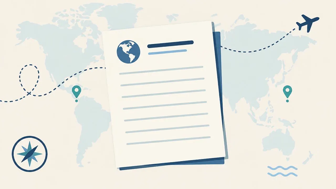 Document illustration representing website terms of use.